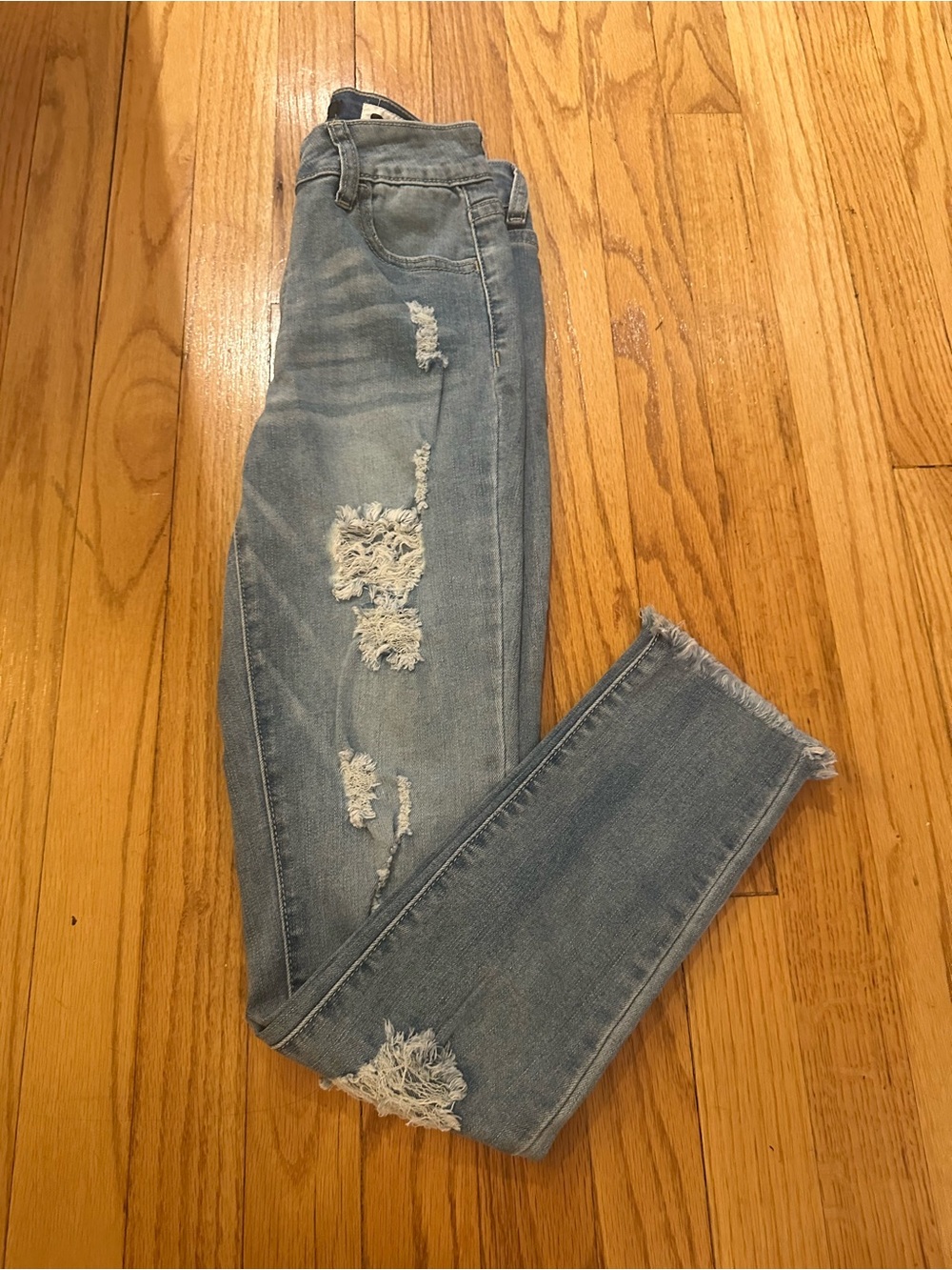Contraband Light Blue Distressed Kids Jeans Size 12